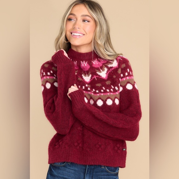 Scotch & Soda
Tulip Fair Isle Cable Pullover-Rhubarb - Picture 3 of 10